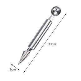 Watermelon Cutter Stainless Steel Windmill Design Creative Cut Fruit Home Kitchen Gadgets DIY Salad Fruit Slicer Cutter Tools - Spoon
