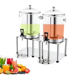 8L New Stainless Home/Commercial Restaurant Beverage Drink Dispenser w/Faucet - 16L