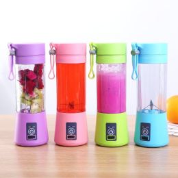 Portable 6 Blender; Personal Size Blender Juicer Cup; Smoothies and Shakes Blender; Handheld Fruit Machine; Blender Mixer Home - green