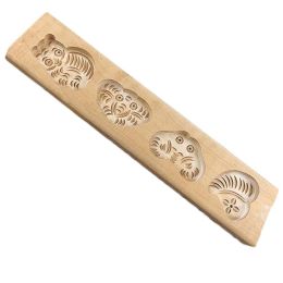 Wooden Moon Cake Mold Steamed Pumpkin Pie Pastry Rice Cake Wooden DIY Baking Mold Panda Butterfly Peach Gold Ingot 25g - Default