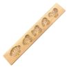 Wooden Moon Cake Mold Steamed Pumpkin Pie Pastry Mold Wooden DIY Baking Mold Gold Ingot Purse Cucurbit Seedpod Peach 20g - Default
