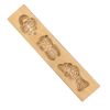 Wooden Moon Cake Mold Steamed Pumpkin Pie Pastry Rice Cake Wooden DIY Baking Mold Basket Fish Cicada 40g - Default
