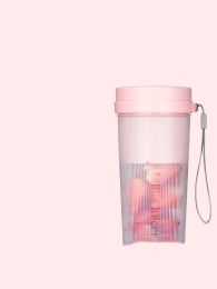 Portable Juicer Small Rechargeable Mini Frying Juicer Electric Juicer Cup - A Pink