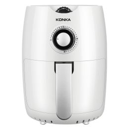 Mini Household Multifunctional Automatic Intelligent Oil-Free Air Fryer - White - EU