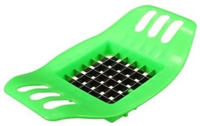 Potato Cutter Stainless Steel Potato Cutting Tool French Fry Cutter Cooking Kitchen Gadget - green cutter