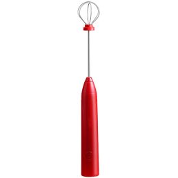 Household Hand Held Electric Coffee Cream Whisk - RED