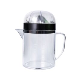 Manual Hand Squeezer Lime Press with Strainer Built-in Measuring Cup and Pitcher 500ml Citrus Lemon Orange Juicer - Clear