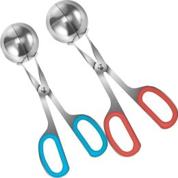 Kitchen Tool Stainless Steel Maker Meatball Maker Tongs And Innovative Container Burger Press Model - As pic show - Kitchen Tool