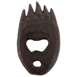 Bar Gift Family Party Gift Elegant And Refined Design Cast Iron Bottle Opener - As pic show - Bear Grizzly Paw