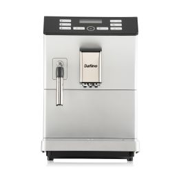 Dafino-205 Fully Automatic Espresso Coffee Maker w/ Milk Frother, Black - sliver