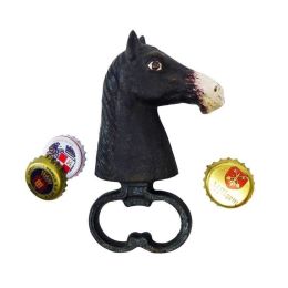 Bar Gift Elegant And Refined Design Cast Iron Bottle Opener - As pic show - Horse Head