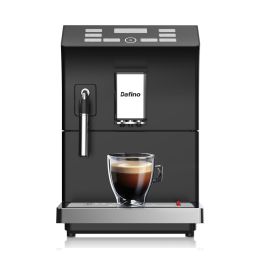 Dafino-205 Fully Automatic Espresso Coffee Maker w/ Milk Frother, Black - black