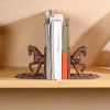 Animal Rustic Cast Iron Horse Bookends - as pic