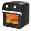 12.7QT 1600W Electric Rotisserie Dehydrator Convection Air Fryer Toaster Oven - Black