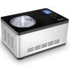 2.1 Quart Ice Cream Maker with LCD Timer Control - Silver