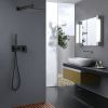 Trustmade 12 Inches Shower System Bathroom Luxury Rain Mixer Shower Combo Set Wall Mounted Rainfall Shower Head System, Rough-in Valve Body and Trim I