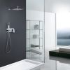 Trustmade 10 Inches Shower System Bathroom Luxury Rain Mixer Shower Combo Set Wall Mounted Rainfall Shower Head System, Rough-in Valve Body and Trim I