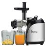 120V 150W 800ml Slow Juicer Masticating Juicer Machine Plastic 1000ml Pomace Cup Two-speed Mechanical Horizontal Electric Slow Juicer Masticating Juic