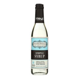 Powell and Mahoney Cocktail Mixer - Simple Syrup - Case of 6 - 12.68 oz - 1535269