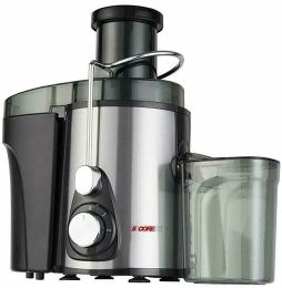 Electric Juicer Wide Mouth Easy Clean Fruit Centrifugal Juice Extractor Fruit Vegetable Juice Maker 5 Core 306 S - Silver