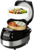 Rice Cooker Small Rice Maker Steamer Pot Electric Steamer Digital Electric Rice Pot Multi Cooker & Food Steamer Warmer 5.3 Qt 5 Core RC0501 - Silver B