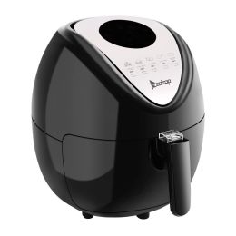 5.6QT Capacity Air Fryer XL W/ LCD Screen and Non-Stick Coating 1800W - Black