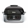 Ninja AG301 Foodi 5-in-1 Indoor Grill with Air Fry, Roast, Bake & Dehydrate, Black/Silver - Indoor Grill