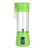 Portable blender, smoothie juicer cup-3D six blades, 13 ounces fruit blender, with 2000mAh USB rechargeable battery, ice tray, detachable cup - green