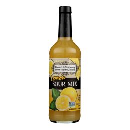 Powell and Mahoney Cocktail Mixer - Lemon Sour - Case of 6 - 25.36 fl oz - 1031160