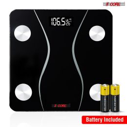 Digital Scale for Body Weight, Precision Bathroom Weighing Bath Scale, Step-On Technology, High Capacity - 400 lbs. Large Display, Batteries Included