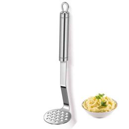 Kitchen Utensils Potato Masher For Potato Ricer Baby Food Best Kitchen Tools Stainless Steel Dishwasher Safe (Round) - Round