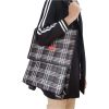 Foldable Shopping Cart with Wheels Oxford Fabric Trolley Bag Collapsible Reusable Tote Bags Grocery Cart for Travel Home Kitchen Supermarket  - Black