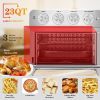 Toaster Oven Air Fryer Combo, Countertop Convection Oven ,4 Accessories & Recipes,Stainless Steel - Silver
