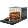 Steam Air Fryer Toast Oven Combo,26 QT Steam Convection Oven,6 Slice Toast,Stainless Steel - black
