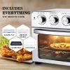 Toaster Oven Air Fryer Combo, Countertop Convection Oven ,4 Accessories & Recipes,Stainless Steel - Silver