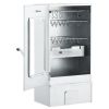 BBQ Oven Smoker with 2.2lbs Wood Chips 17.5"x11.4"x32.7" - Silver