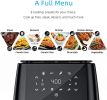 KUPPET Air Fryer, 7 Quart, 1700-Watt Electric Air Fryers Oven for Roasting/Baking/Grilling, 8 Cooking Presets, LED Digital Touchscreen, BPA-Free, ETL