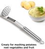 Kitchen Utensils Potato Masher For Potato Ricer Baby Food Best Kitchen Tools Stainless Steel Dishwasher Safe (Round) - Round