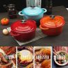 COOKWIN Enameled Cast Iron Dutch Oven with Self Basting Lid, Enamel Coated Cookware Pot 4.5QT - teal