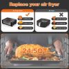 Geek Chef Air Fryer Oven , Countertop Toaster Oven,3-Rack Levels, 4 mechinical knobs,Black housing with single glass door(24 QT 1700W) - default