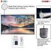 5 Core AUTO Motorized Projector Screen 72 inch Indoor and Outdoor Portable Projection Screen with Remote Control 4K 3D Ultra HD 16:9 for Movie Office