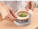 Stainless Steel 3 in 1 Wire Boiled Egg Slicer Cutter Wedge Half and Soft Vegetables Kitchen Tool - Orange