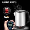 Stainless Steel Electric Kettle Water Boiler - Stainless Steel