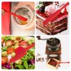 10 PCS Spatula Set High Heat Resistant Kitchen Utensil Set Seamless Design Stainless Steel Core For Cooking Baking - red