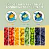 RAINBEAN Manual Citrus Juicer, Hand Press Lemon Squeezer, Heavy Duty Juice Metal Aluminum Alloy Squeezer for Lime Orange Apple Fruit (Black) - blue