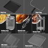 12.7QT 1600W Electric Rotisserie Dehydrator Convection Air Fryer Toaster Oven - Black