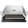 Family Traving And Party Outdoor Camp Portable Stainless Steel Pizza Oven With Kit - Silver - 12"