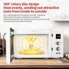 ZOKOP 23L / 0.9cuft Retro Microwave Oven With Display/Silver Handle RT - White
