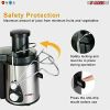 Electric Juicer Wide Mouth Easy Clean Fruit Centrifugal Juice Extractor Fruit Vegetable Juice Maker 5 Core 306 S - Silver