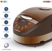 Rice Cooker Small Rice Maker Steamer Pot Electric Steamer Digital Electric Rice Pot Multi Cooker & Food Steamer Warmer 5.3 Qt 5 Core RC0501 - Brown